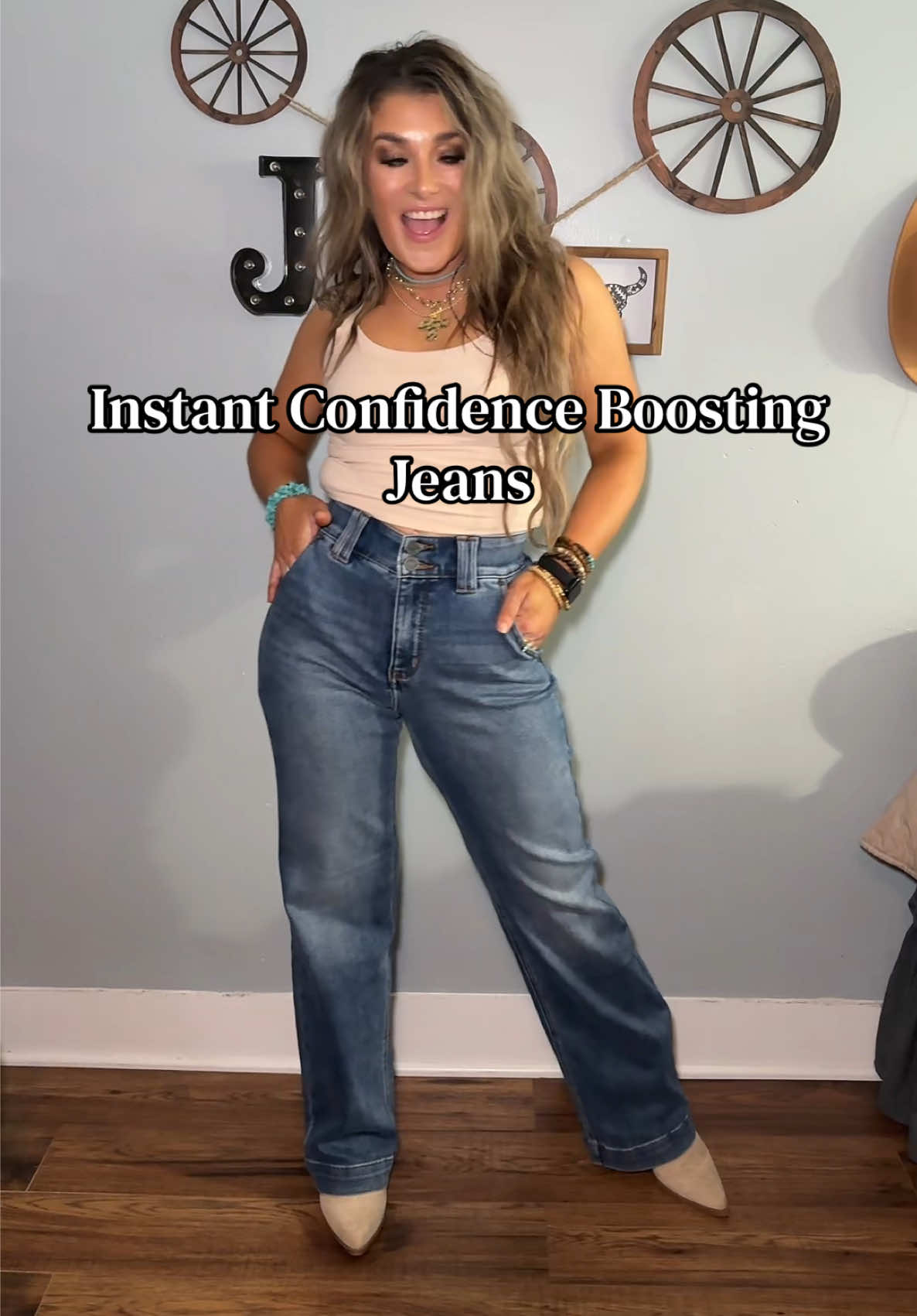 TikTok post by @youseekait_style for Emma Lous Boutique. Caption reads: [...] inclusive: sizes 0-24 available @Emma Lous....