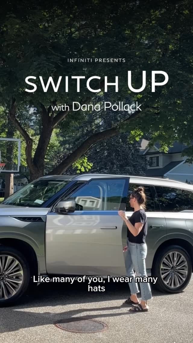 Instagram post by @itsdanapollack for INFINITI USA. Caption reads: The switch up from the Chevy Tahoe to the INFINITI....