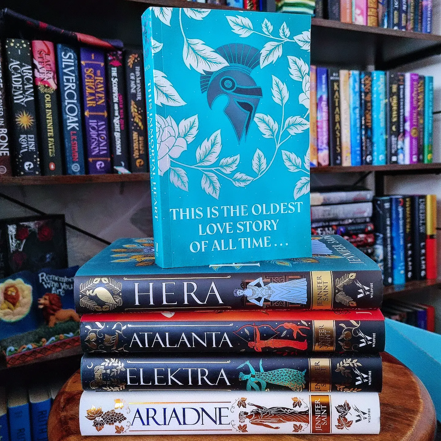 Instagram post by @takealookinsideabook for Viking Books. Caption reads: •♡• M Y T H O L O G Y •♡• [AD PR PRODUCT] I had a....