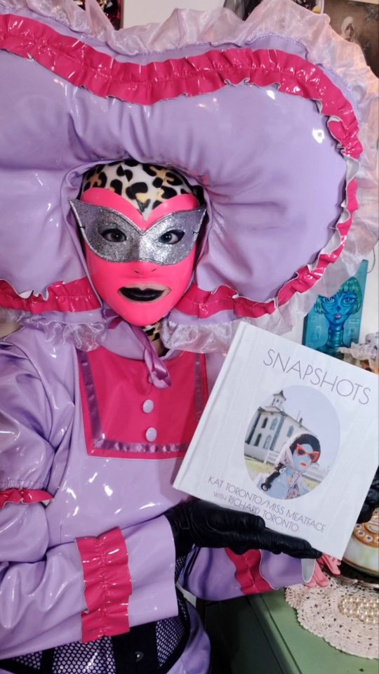 Instagram post by @missmeatface for Kickstarter. Caption reads: [...] copy of the book, just follow the SNAPSHOTS....