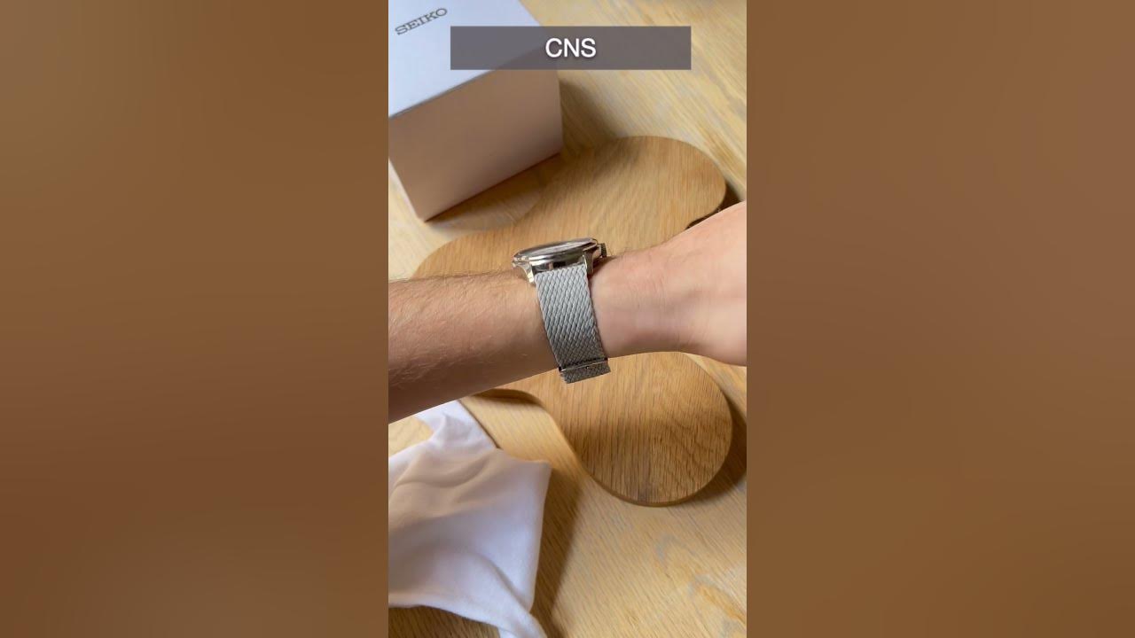 YouTube post by @NordicWatchChannel for StrapsCo. Caption reads: Seiko SRPD97 Strap Alternatives #shorts.