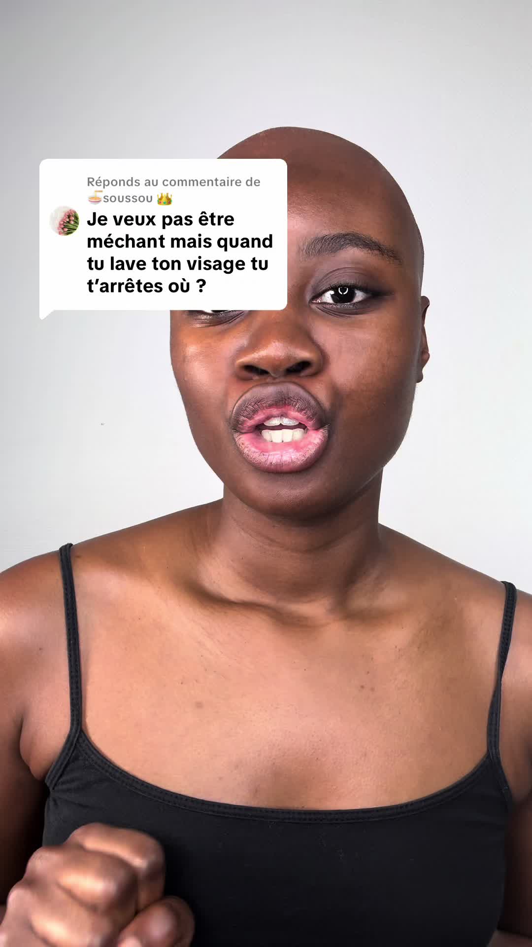 TikTok post by @lucee_d_ for Caudalie. Caption reads: Réponse à @🍜soussou 👑 *Publicité* Maintenant....