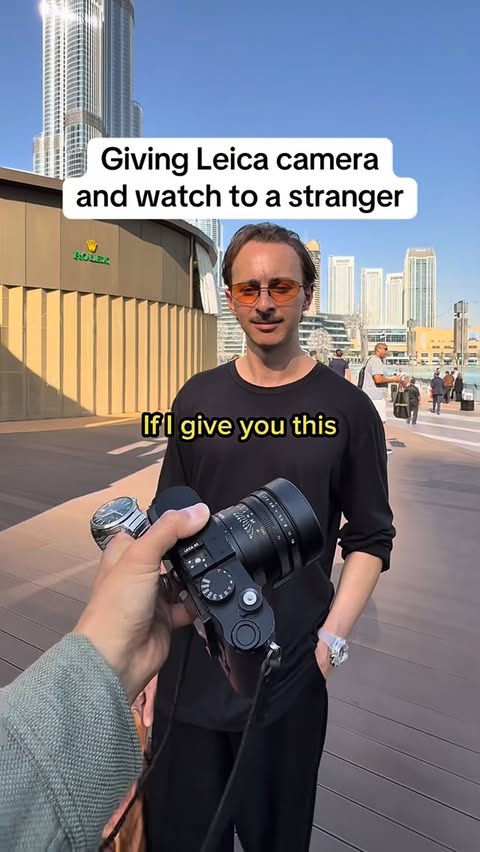 Instagram post by @itschadalexander for Leica Camera. Caption reads: Dubai Watch Week with Leica

Camera: Leica....