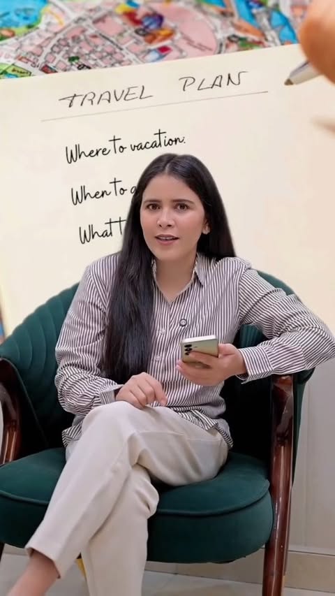 Instagram post by @deepshikhachaudhary17 for MakeMyTrip. Caption reads: [...] the ultimate travel hack on MakeMyTrip — the....