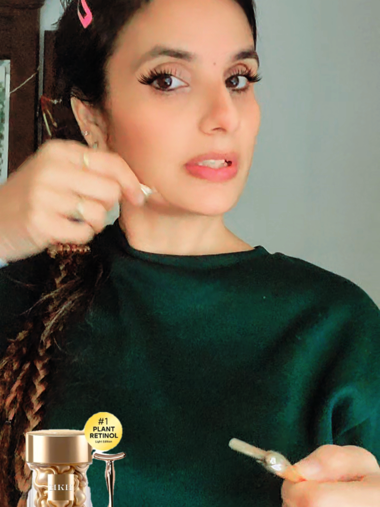 TikTok post by @aava_bhattarai05 for HKH cosmetics. Caption reads: [...] @TikTok @आभा_Bhattarai❤️ @HKH cosmetics.