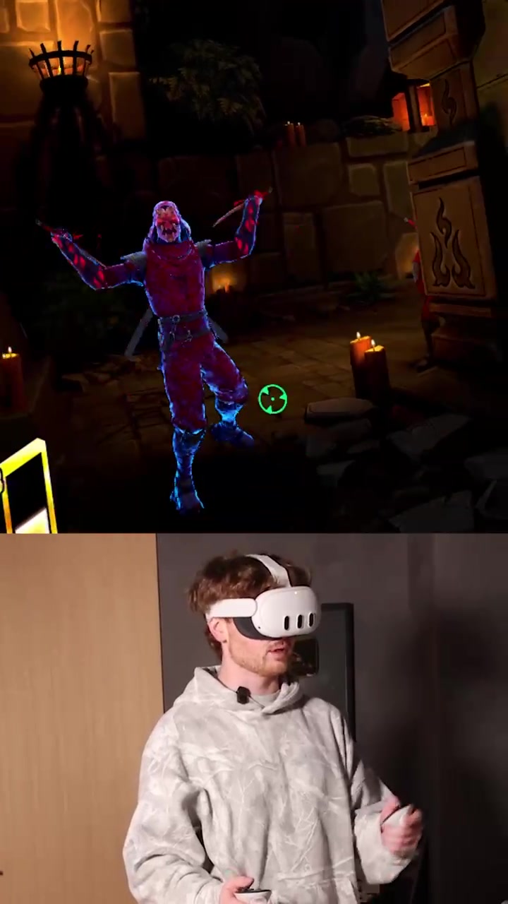 TikTok post by @infinite for Meta Quest. Caption reads: [...] available to play now, exclusively on Meta....