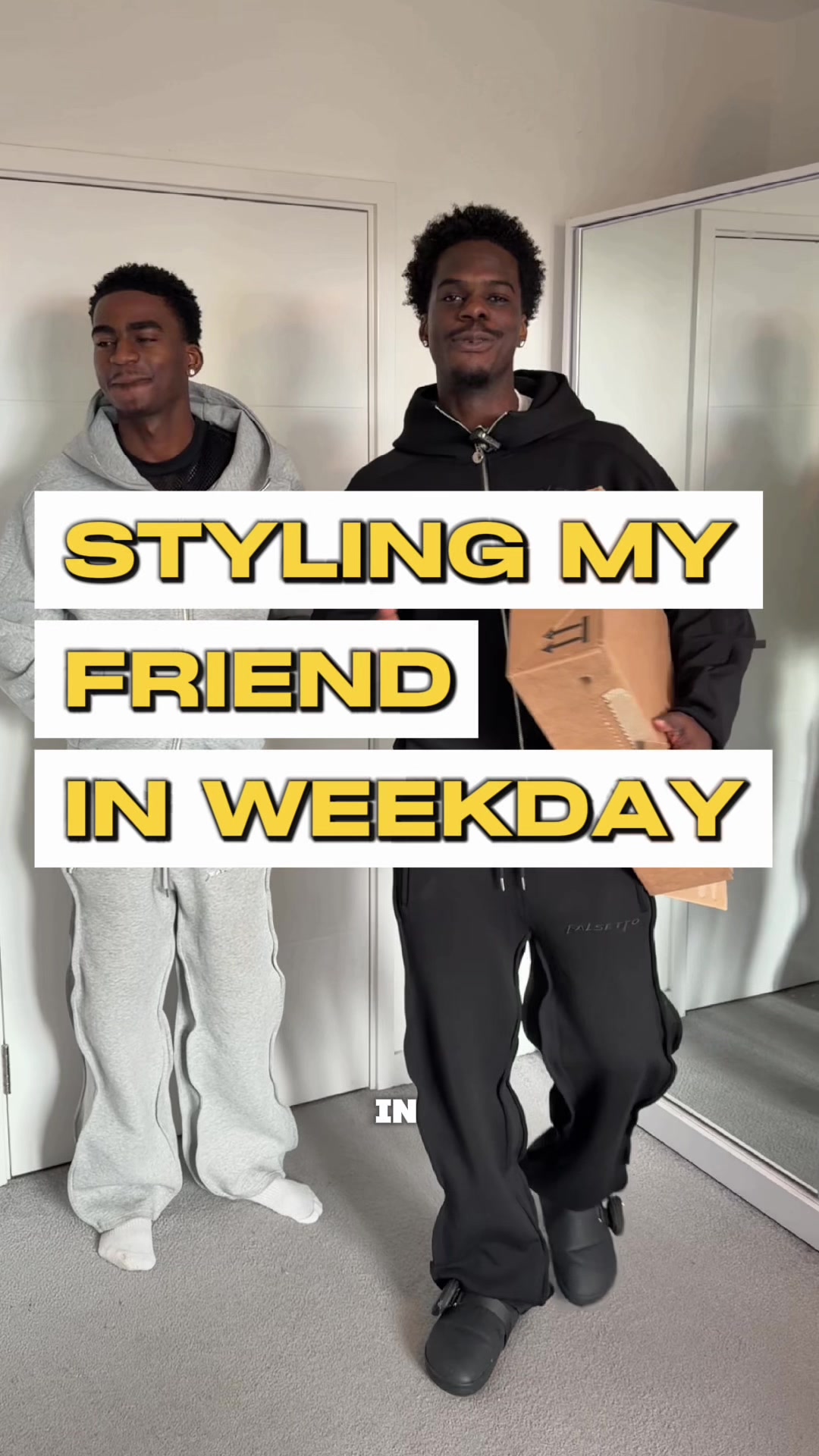 TikTok post by @jnwokz for WEEKDAY. Caption reads: #Ad @Weekday have a Single Day deal on (25% off....