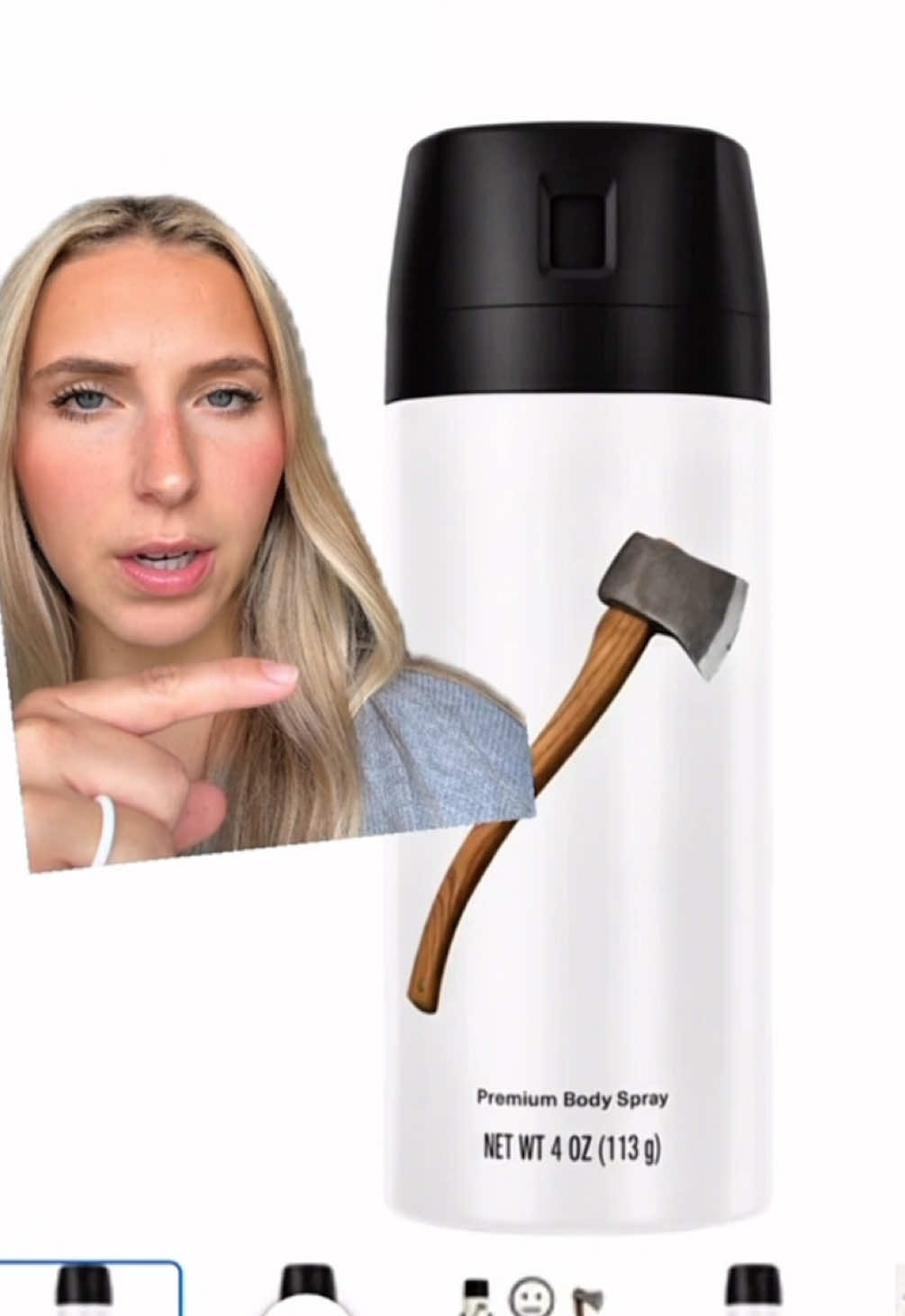 TikTok post by @emilyzugay for AXE. Caption reads: This is the FINAL and ONLY time you can get YOUR....