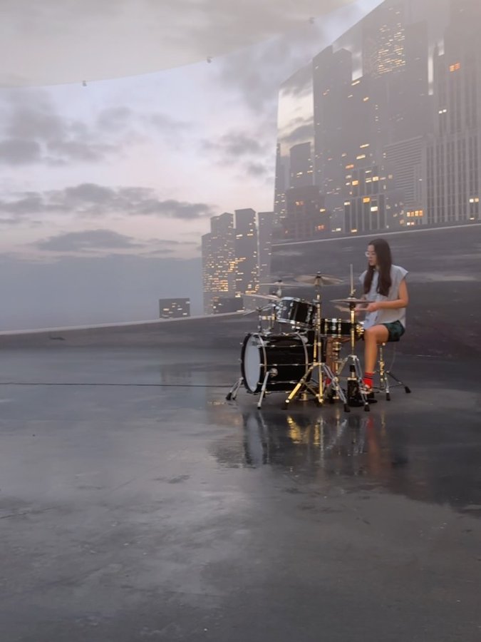 Instagram post by @iamthe_m for Thomann. Caption reads: Surreal experience filming for @thomann.music at....