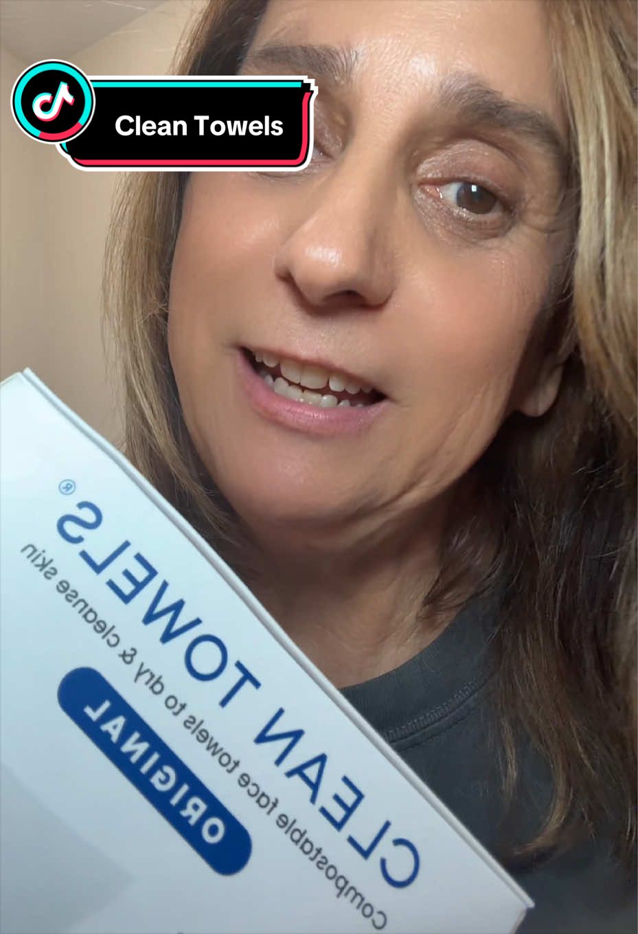 TikTok post by @jennchris65 for Clean Skin Club. Caption reads: [...] chemicals on your face. Switch to Clean Skin....
