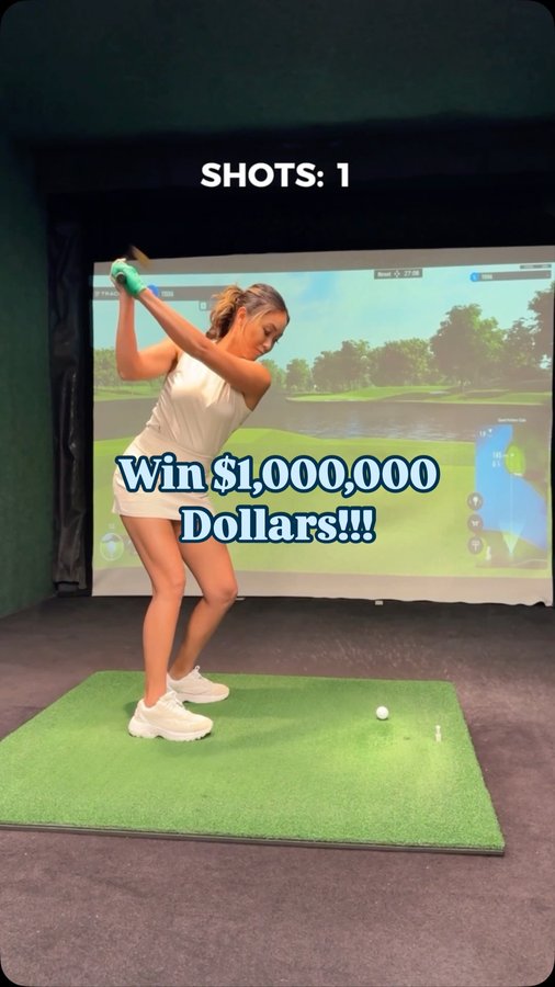 Instagram post by @tishaalyn for Golf Galaxy. Caption reads: [...] was a journey 😅 Head to your nearest....
