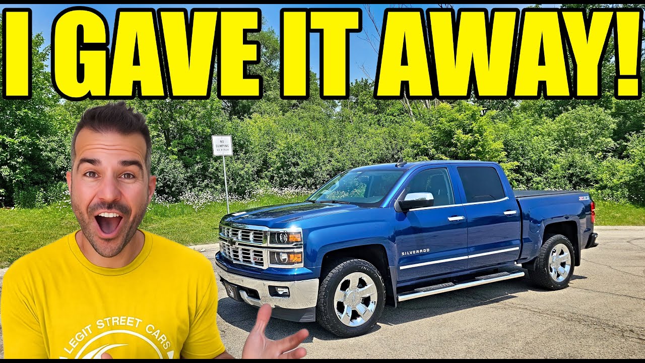YouTube post by @LegitStreetCars2 for AMSOIL INC. Caption reads: THEY WON MY SUPERCHARGED SILVERADO + $5,000 CASH....