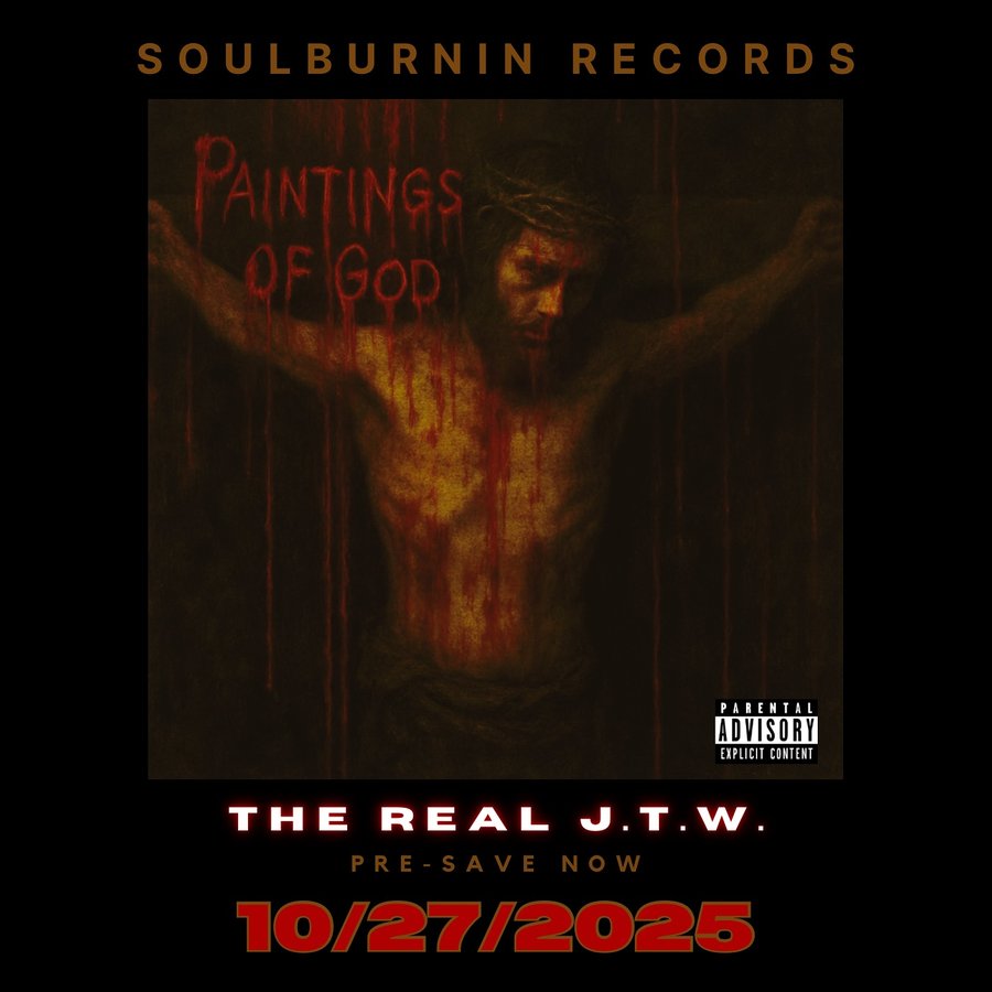 Instagram post by @therealj.t.w for BeatStars. Caption reads: My New Track “PAINTINGS OF GOD” Is Set To Drop On....