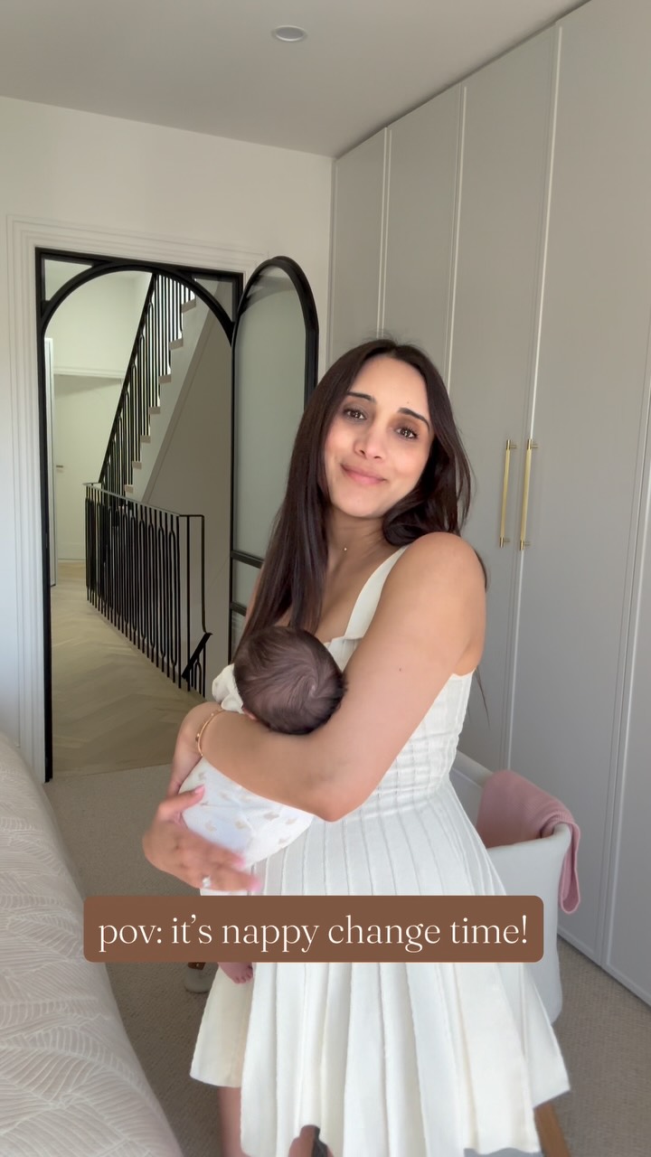 Instagram post by @krishmasood for Henlee. Caption reads: [...] we are! I am pretty thrilled with my....