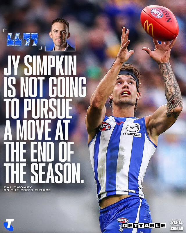Instagram post by @gettable for Telstra. Caption reads: Despite looking for a trade last year, Jy Simpkin....
