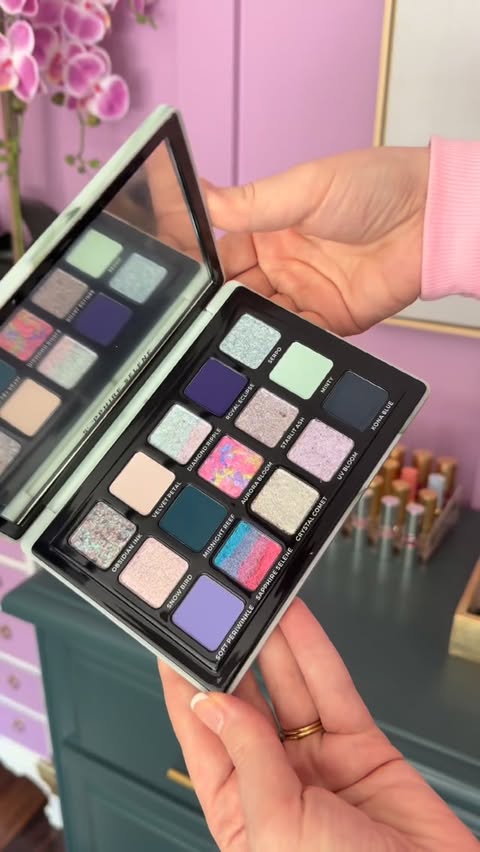 Instagram post by @amylovesmakeup for Adept Cosmetics. Caption reads: [...] over the packaging of the newest....