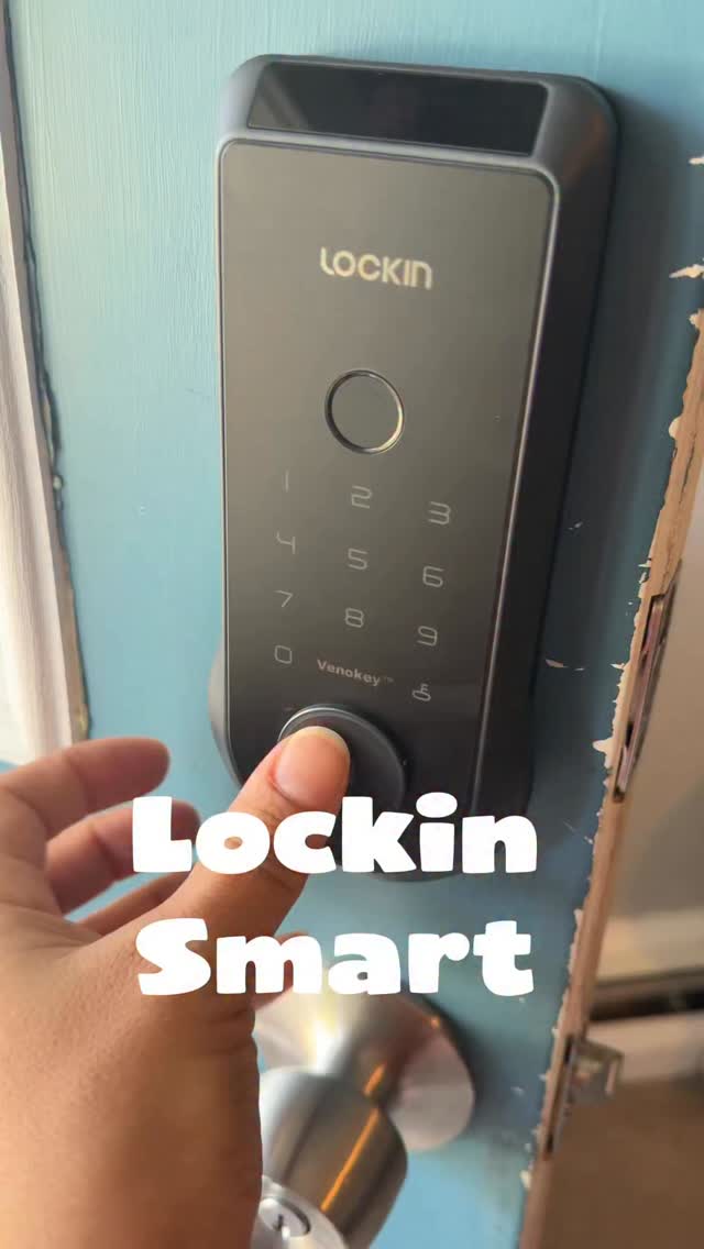 Instagram post by @bysibelceamerika for Lockin. Caption reads: [...] of your hand to unlock your door. The Lockin....