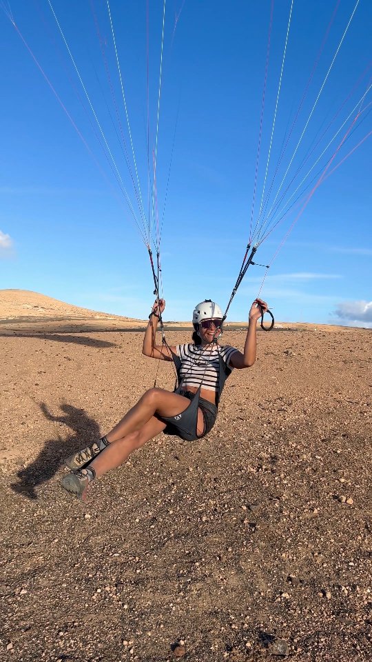 Instagram post by @solenerombourg for SALEWA. Caption reads: [...] #purepassionforflying #skywalkparagliders....