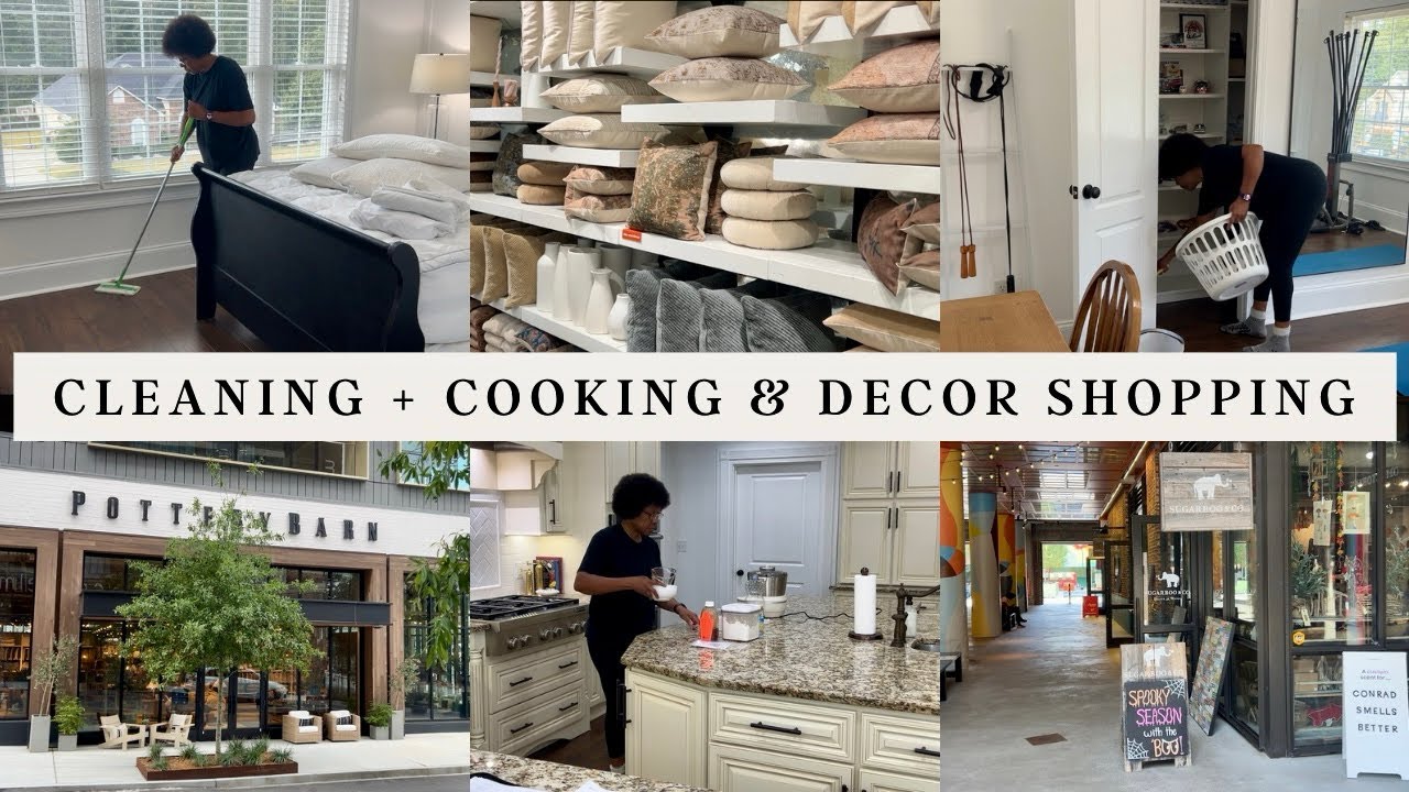 YouTube post by @Sissyspaces11 for Fetch. Caption reads: CLEAN WITH ME | COOKING A NEW RECIPE | SHOPPING....