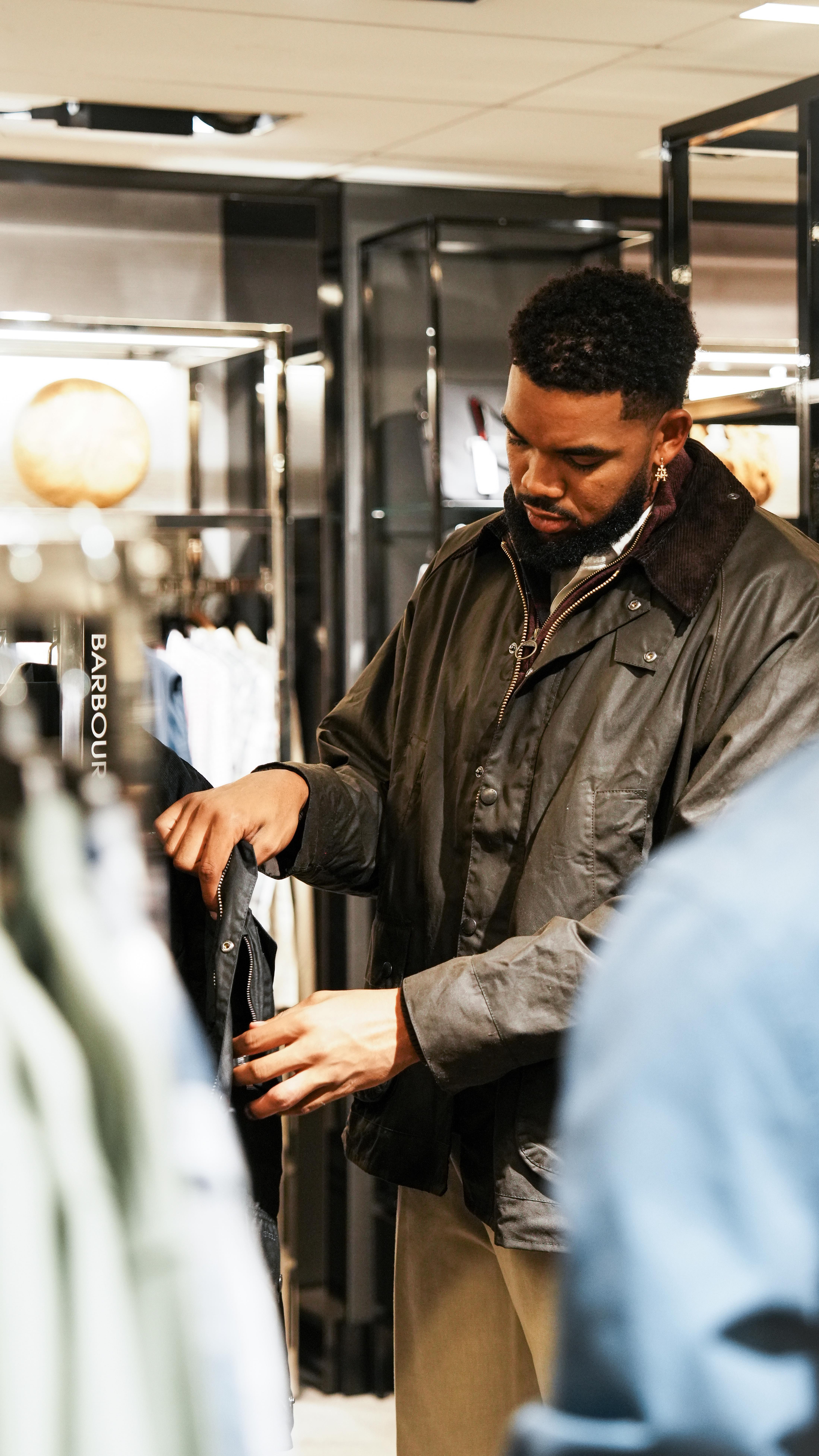 Instagram post by @karltowns for Bloomingdale's. Caption reads: The Men’s Store @bloomingdales always delivers.....