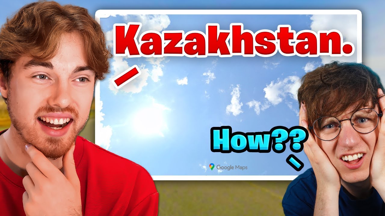 YouTube post by @JackSucksAtGeography for Xbox. Caption reads: 1v1 but Geoguessr Pro Can ONLY See The Sky.