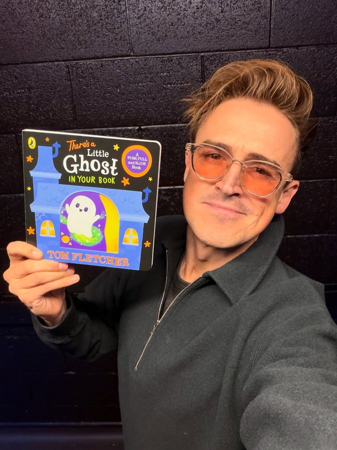 Instagram post by @tomfletcher for Puffin Books. Caption reads: Check out my Halloween adventure for BIG....