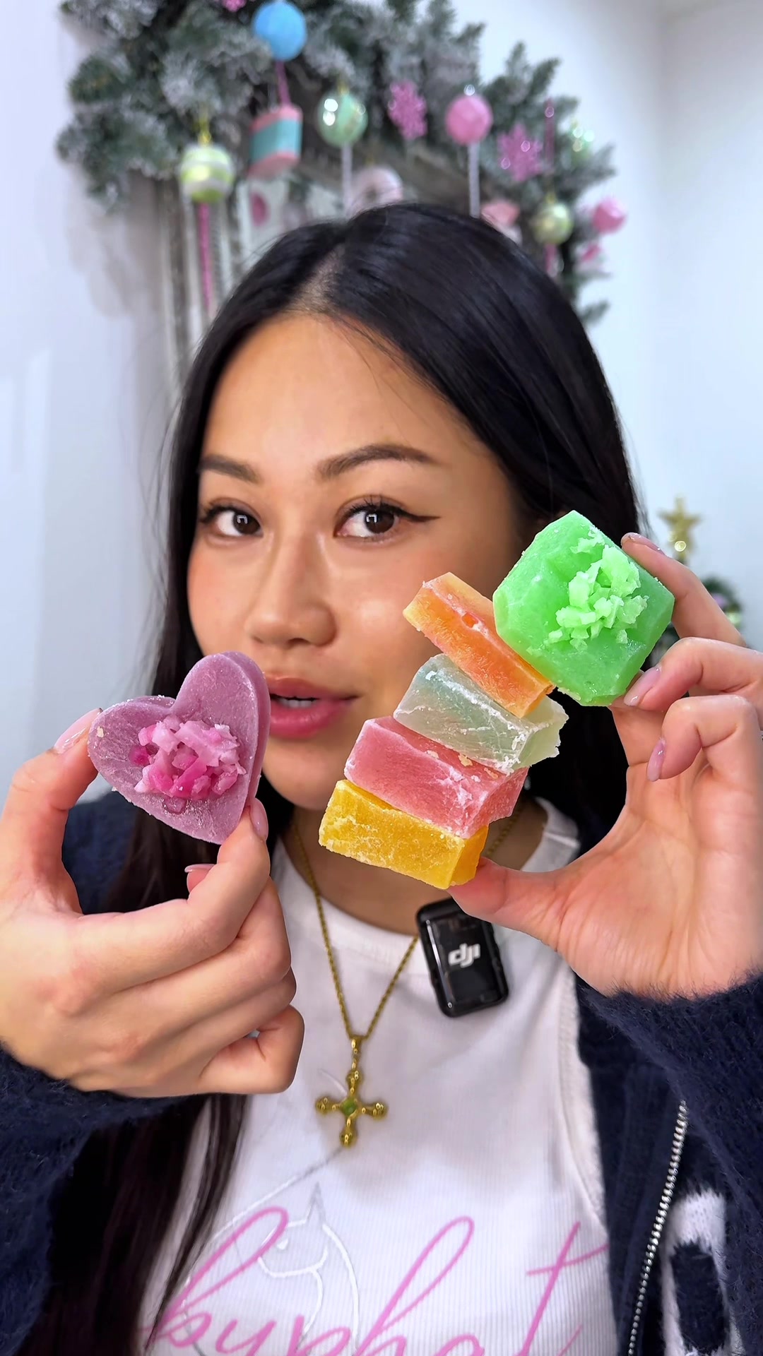 TikTok post by @kloekobe for ChamoyGuysUK. Caption reads: [...] #mukbangasmr #satisfying #mukbang....