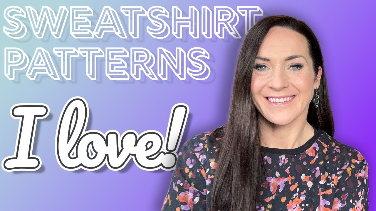 YouTube post by @SewnontheTyne for Friday Pattern Company. Caption reads: Trying on EVERY Me-Made Sweatshirt I Own ||....