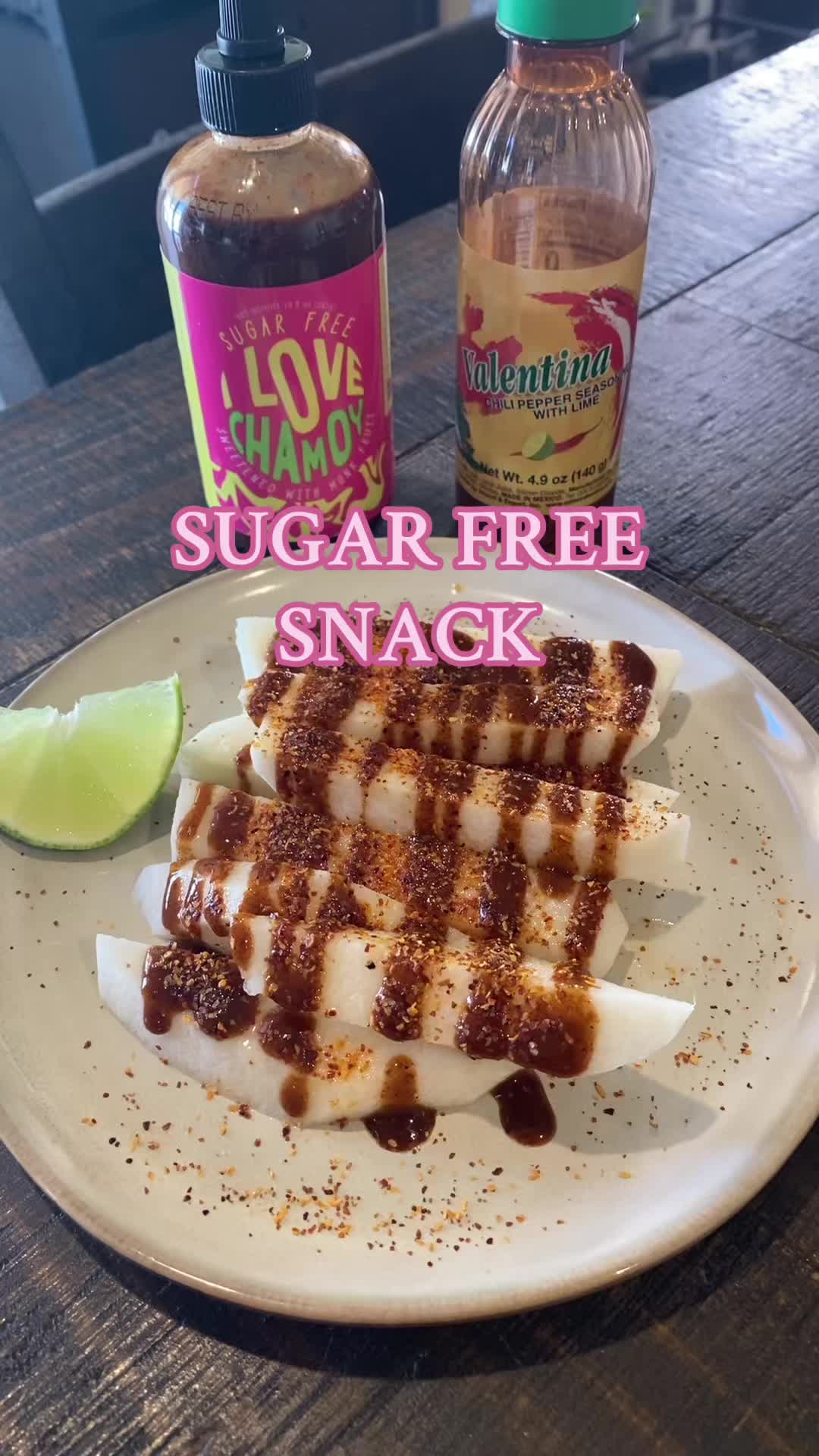 TikTok post by @keto_wonder_woman for I Love Chamoy. Caption reads: @I Love Chamoy SF, lowcarb, keto friendly snack. ....