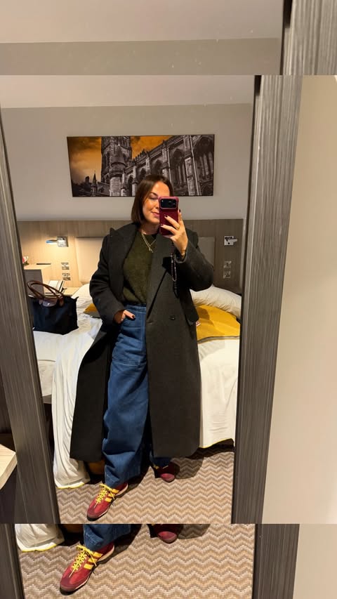 Instagram post by @gillian_loves_ for Office Shoes. Caption reads: A wee ootd featuring jeans that I wear a LOT 👖....