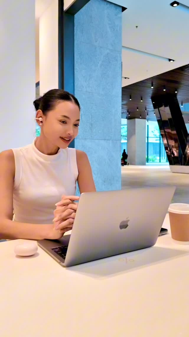 Instagram post by @aynzworld for Baseus. Caption reads: [...] meetings, and coffee runs! all with the....