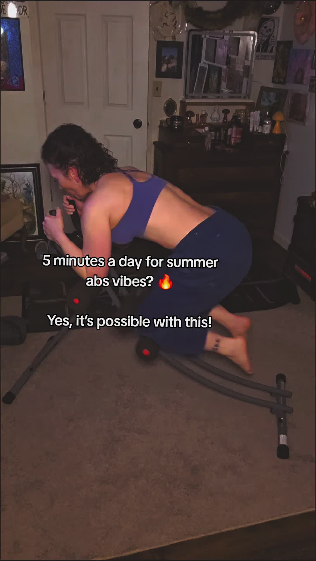 TikTok post by @little_bird4ever for Sunny Health & Fitness. Caption reads: [...] yours before they sell out....