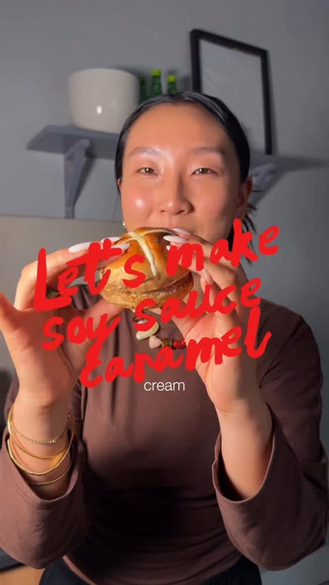 Instagram post by @thatfoodieyewonzie for Kikkoman. Caption reads: [...] Brown sugar Splash of water 1 tsp Kikkoman....