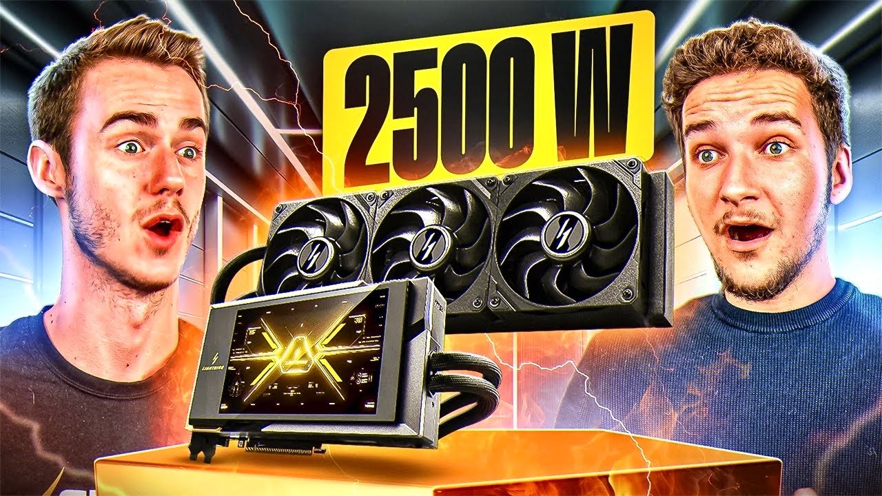 YouTube post by @FRHardware for Emma. Caption reads: THE WORLD'S MOST EXPENSIVE NVIDIA RTX 5090!.