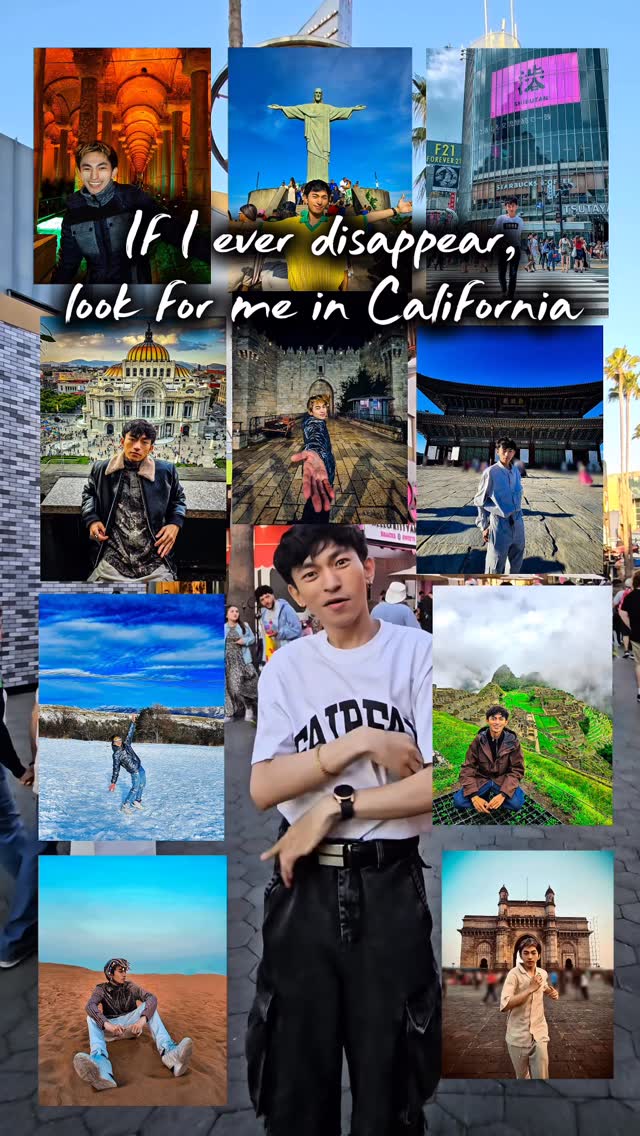 Instagram post by @helloasianboy for Visit California. Caption reads: I know a place (sing it!) where the grass is....