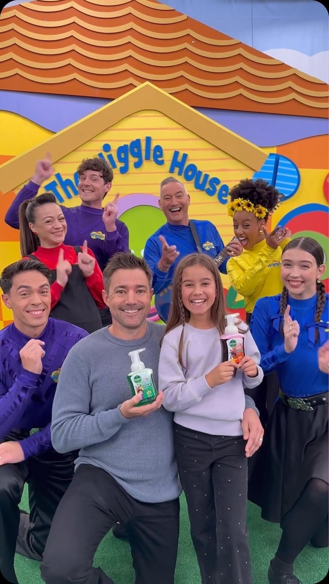Instagram post by @ben.and.zara for Dettol India. Caption reads: Dettol has partnered with The Wiggles! They taught....