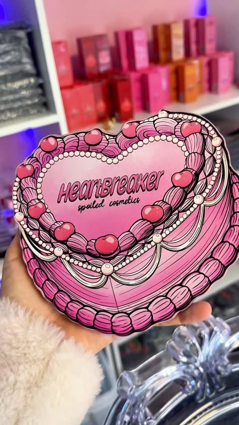 Instagram post by an influencer for Of Spoiled Cosmetics. Caption reads: @spoiledlipscosmetics #gifted | Heartbreaker....