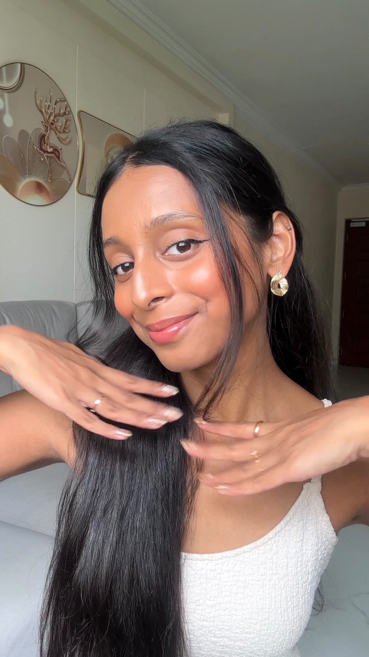 Instagram post by @browngirlvegan_ for KraveBeauty. Caption reads: GRWM for my pre-wedding photoshoot📷💄 A key to a....