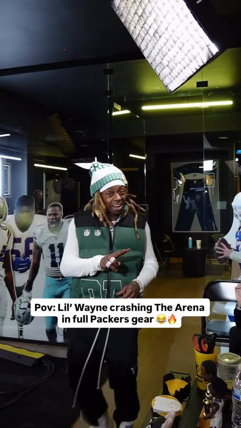 Instagram post by @skipbayless for Underdog Fantasy. Caption reads: Young Moneyyyy In The Arena Today 🔥👀 #lilwayne....