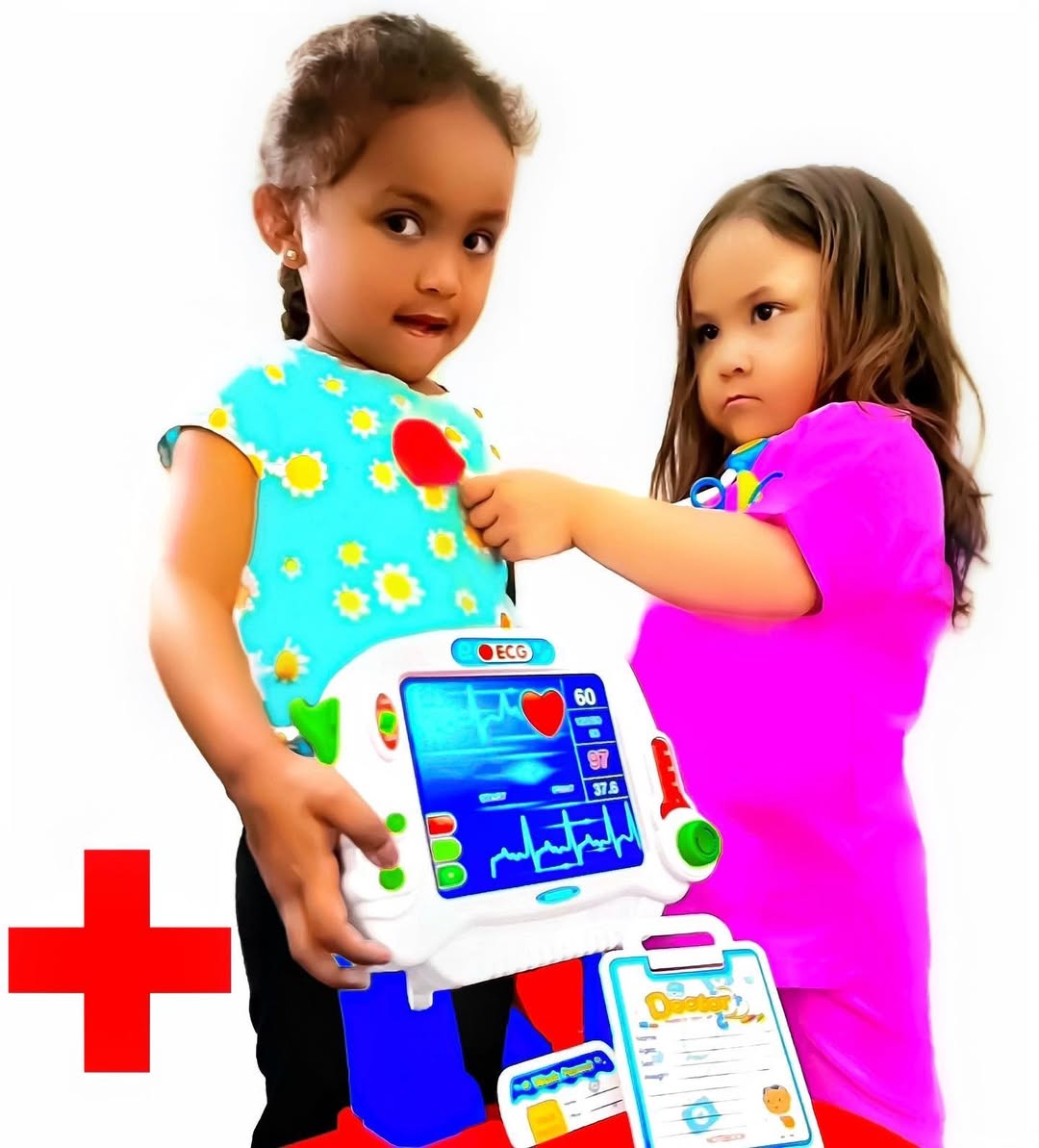 Instagram post by @jessraisingbabes for Best Choice Products. Caption reads: 👩🏻‍⚕️ Dr. Jiselle and her bestie, Ava love....