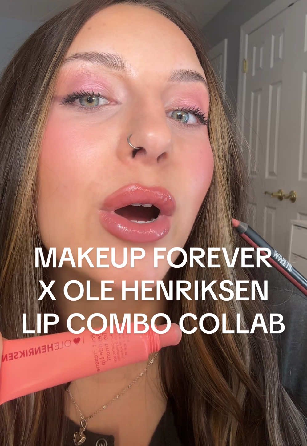 TikTok post by @lexirosenstein for OLEHENRIKSEN. Caption reads: [...] on sale so run! @MakeUpForEverUSA....
