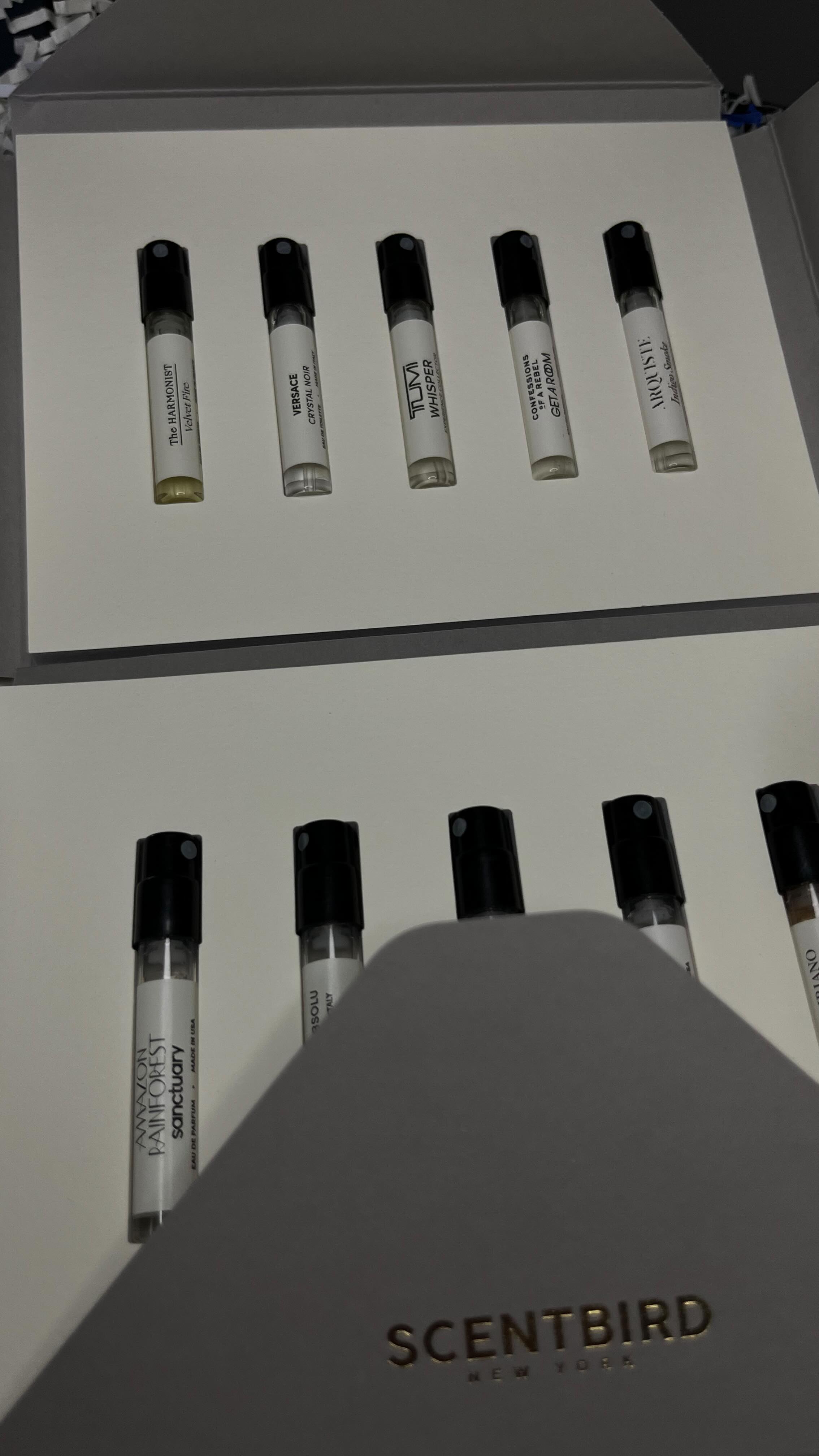 Instagram post by @tamo_eremadze for Scentbird. Caption reads: Discover the scents aligned with your star sign.....