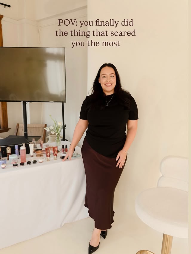 Instagram post by @alisha_hopps for First Aid Beauty. Caption reads: [...] Gift bag sponsors @nudestix @firstaidbeauty....