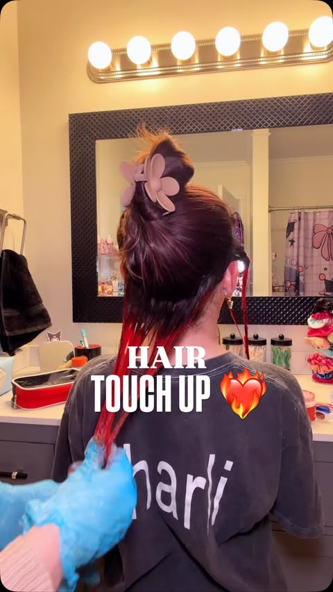 Instagram post by @veeautifyme for Revlon Hair Tools. Caption reads: Colored hair is NOT for the weak ‼️😅

Baby girl....