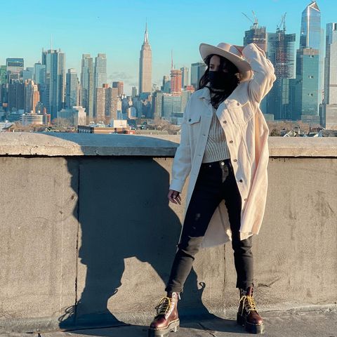Instagram post by @elyseinwonderlandd for Choose New Jersey. Caption reads: [...] of COVID-19! I am partnering with....