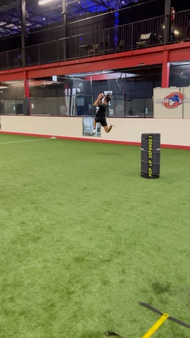 Instagram post by @a1__performance for Sklz. Caption reads: DB Skills: Stick & Drive 🏃🏽‍♂️💨 

The opposite....