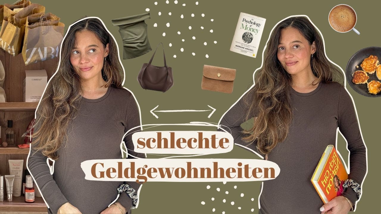 YouTube post by @EINFACHLEICHTER for The Female Company. Caption reads: Bad money habits that keep you poor & how to stop....