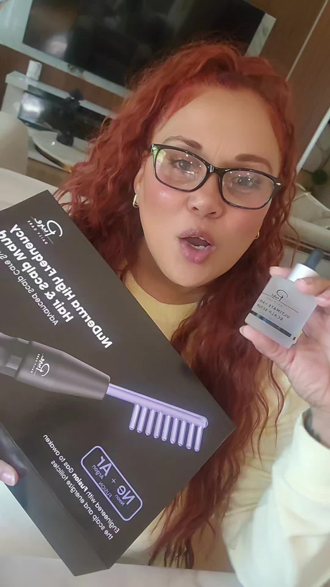 TikTok post by @gold_jewelersrhosses for Pure Daily Care NuDerma Wand. Caption reads: [...] #hairstyle @Pure Daily Care @Pure Daily Care....