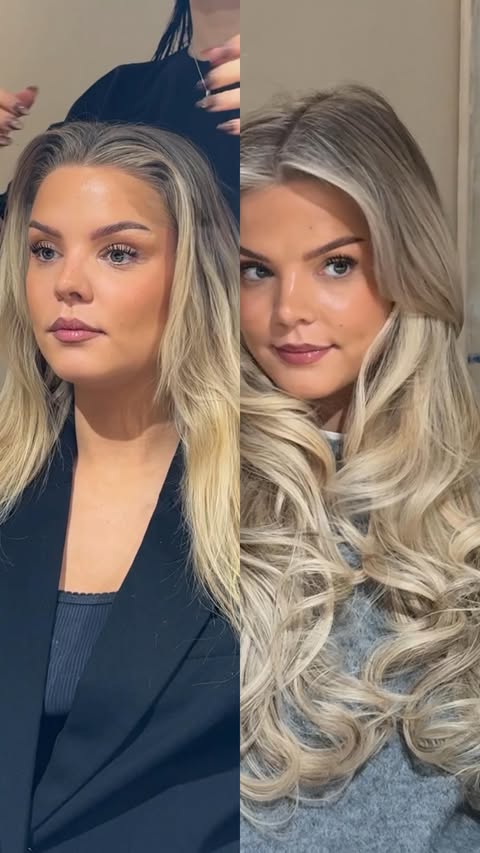 Instagram post by @lottemyrseth for Beauty Works Hair Extensions. Caption reads: Rule nr 1 as a salon owner: always make sure to....