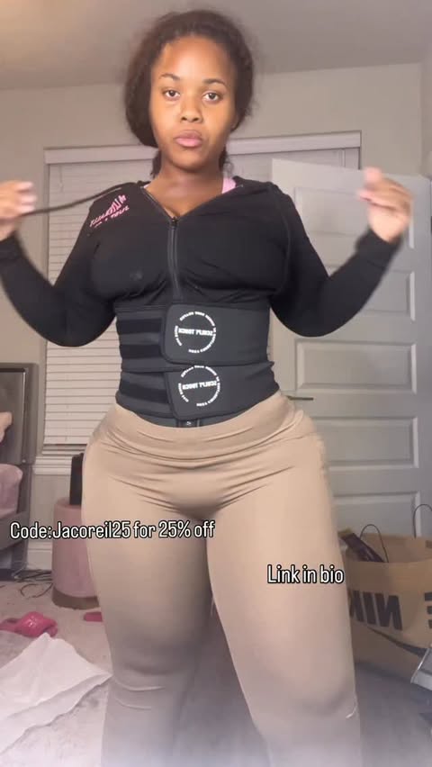 Instagram post by @thickkk_coreil for Sculpt Touch. Caption reads: The best waist trainer on the market 
Wearing a....